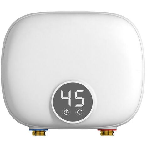 Mini calentador de agua eléctrico instantáneo, grifo de baño de 3 segundos  con calefacción, 3500W, enchufe