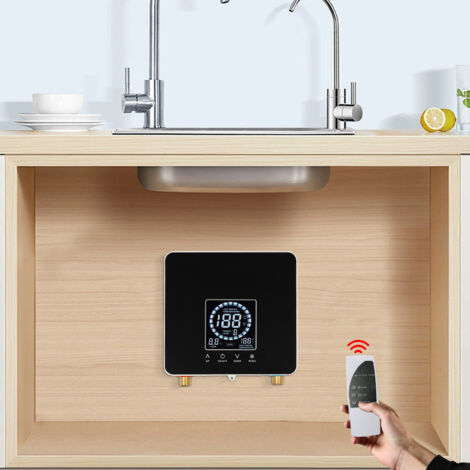 Calentador de agua eléctrico instantáneo de 7.5KW 220V con control remoto
