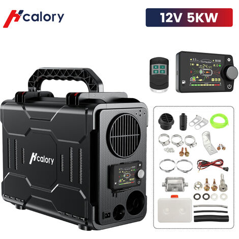 DRILLPRO Calentador de aire de coche diesel portátil LCD Calentador de aire Calentador de estacionamiento HC-A01 12V 5KW (modelo bluetooth) LAVENTE