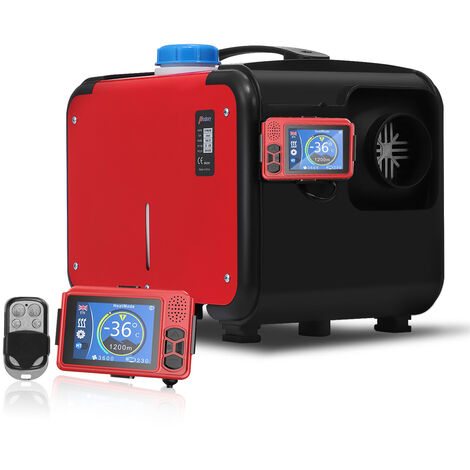 Calentador de aire diésel de 8KW y 12V, calentador de estacionamiento ajustable para coche con interruptor LCD, controlador RC para el hogar, SUV, autobús, camión, barco, furgoneta, autocaravanas