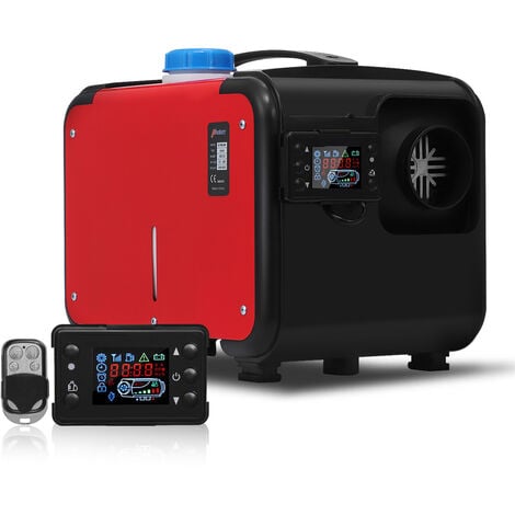 MAEREX Calentador de aire diésel de aluminio HCalory, 8KW, 12V, 5L, calentador de aire diésel LCD silencioso para RV, camión, coche, furgoneta, barco, Auto