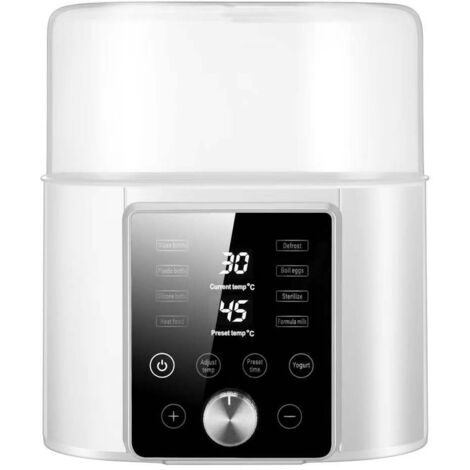 Calentador de biberones, calentador de biberones rápido portátil con control de temperatura preciso, pantalla LCD, temporizador,
