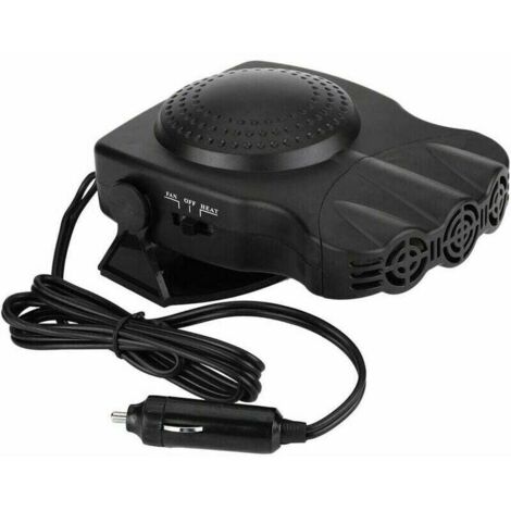 Calentador de coche 2 en 1 de 12 V y 150 W, con ventilador, enfriador, desempañador y aire caliente.