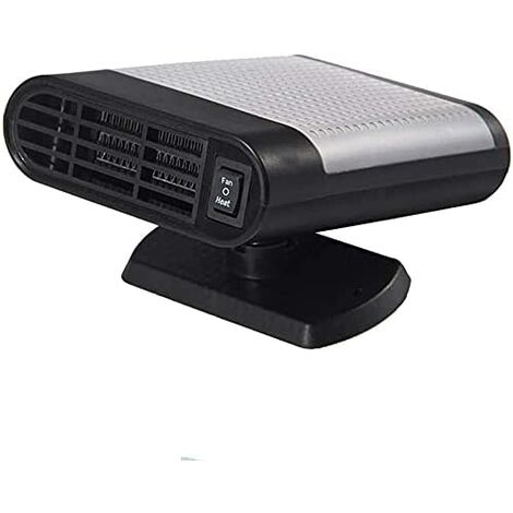 Calentador de coche de 12 V y 150 W, ventilador de refrigeración portátil para coche, desempañador de descongelador de coche, calentamiento rápido con base giratoria de 360 grados