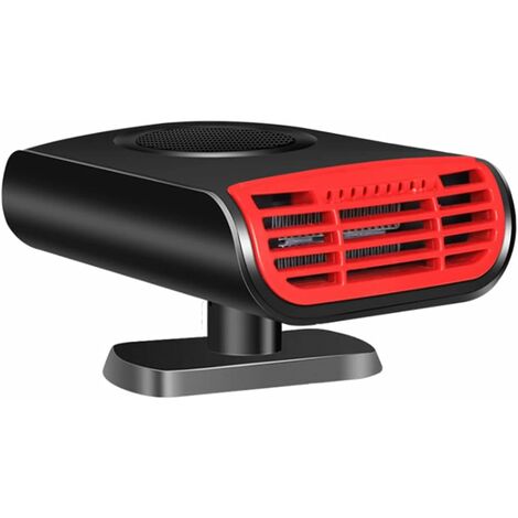 Calentador de coche portátil de 12V, calentador eléctrico multifuncional ajustable de 360 grados, aromaterapia, descongelación, ventilador de aire caliente