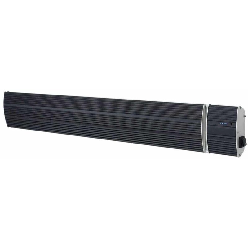 

Radiador mural de infrarrojos negro cm 150,5x17,7x6 C2400N - Sined