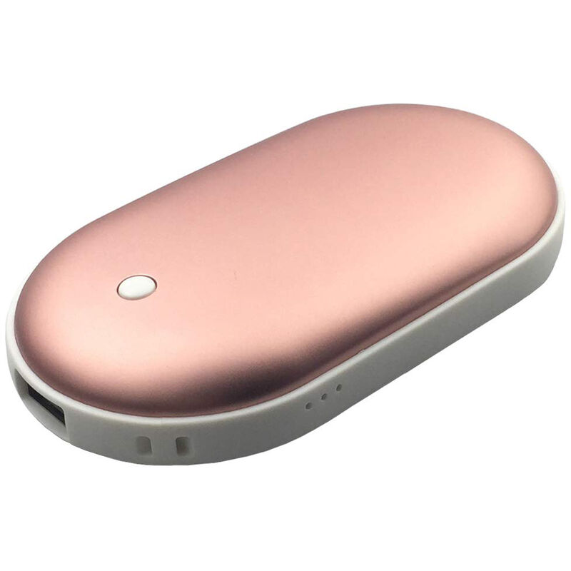 

Calentador de la mano, Tresor de carga USB, oro rosa