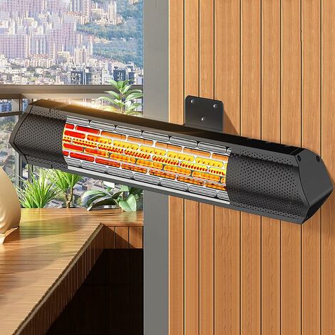 Calentador de Patio 1500W calentador infrarrojo eléctrico al aire libre impermeable IP65 calentadores al aire libre para jardín Patio para Sauna casera