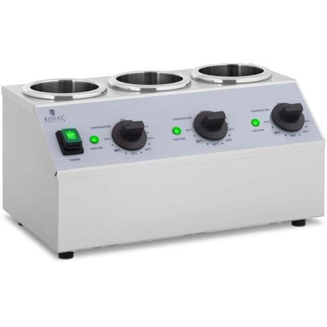 Calentador de salsa de botella 3 x 1 litros panel de control encima de acero inoxidable 140004261