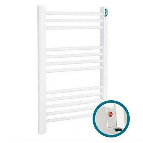 Secador de toallas eléctrico blanco - SONIC - 300 watt - 65,5 x 50