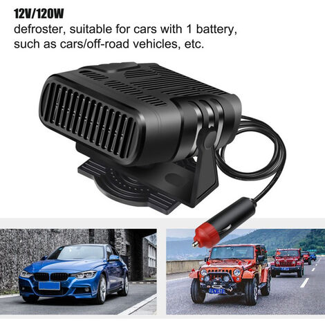 Calentador eléctrico 4 en 1 de 12V/24V y 120W para coche, ventilador de calefacción de refrigeración, secador eléctrico portátil, desempañador de parabrisas, desempañador de escarcha,Israel,12V 120W