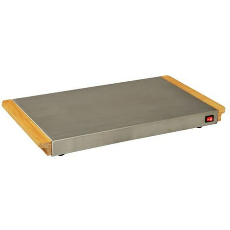 calentador plano 800w acero inoxidable - kcpa2sd - kitchen chef -