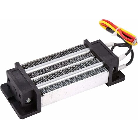 Calentador PTC con termostato de cerámica aislado Elemento de calefacción eléctrica del calentador de aire de 200W DC12V