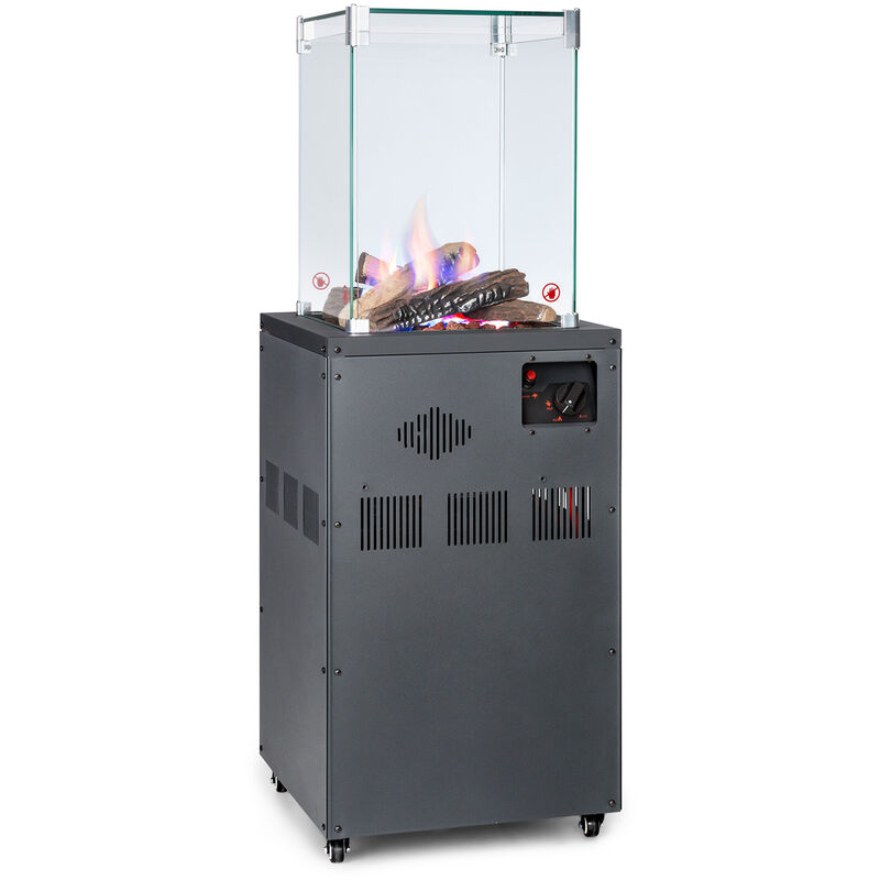 

Calentador radiante de gas Blum Flagranti Crystal View 8kW acero inoxidable