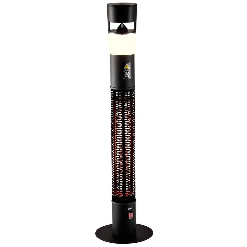 

calentador radiante exterior 1500w + altavoz + luz led - patio music - ewt -