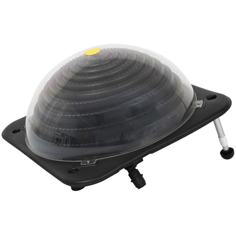 

Calentador solar de piscina 75x75x36 cm HDPE aluminio - Negro