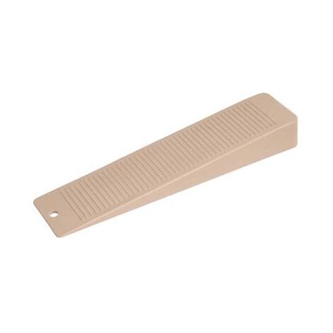 Cales bloque-porte beige plastique 155 x 36 x 20 mm