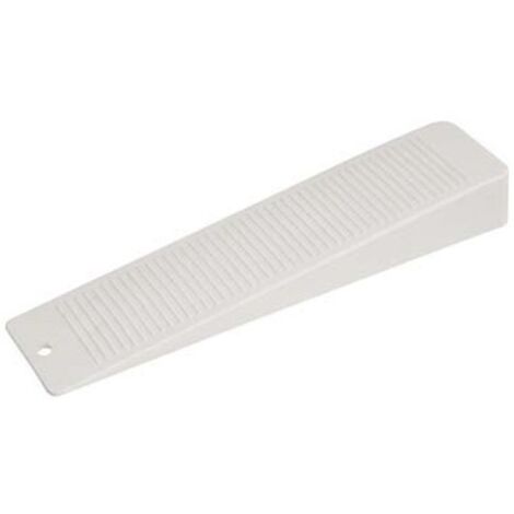 Cales bloque-porte blanc plastique 155 x 36 x 20 mm