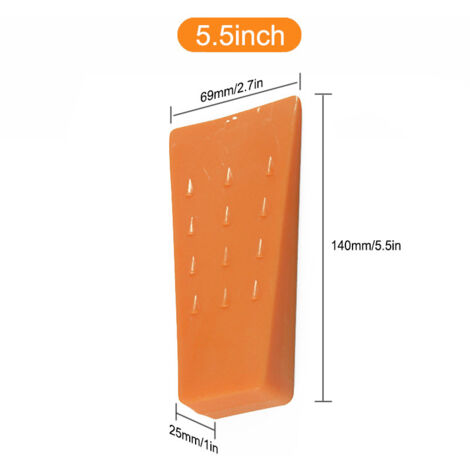 Cales d‘Abattage Fraises 8 et 10 Pouces – Pour le Travail à la Tronçonneuse, Compagnon de Bûcheronnage (5.5 pouces, orange)