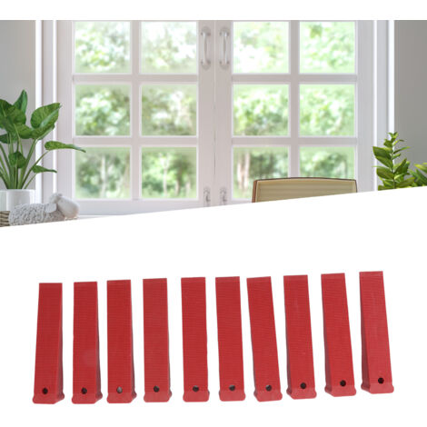 [Cales de Porte et Fenêtres] - 10 Pcs Cales de Porte PVC Reutilisable Compactes pour Lissage Portes Fenêtres Installation Réparation Salle de Bain Cuisine Niveau