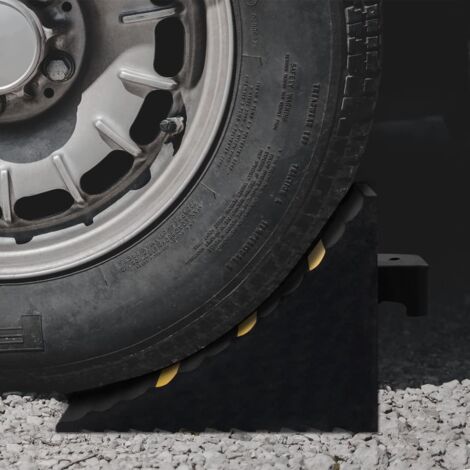 Cales de roue 2 pcs 29x16x19 cm Caoutchouc vidaXL336332
