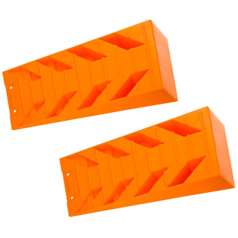 Dema - Cales de roues DAK8 - Remorque - Camion - Caravane / Lot de 2