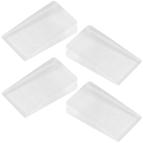 Cales transparentes pour la mise niveau des meubles tables toilettes lot de 4