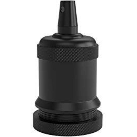 CALEX Creations - Portalampada serie Bell, attacco E27, colore: Nero opaco