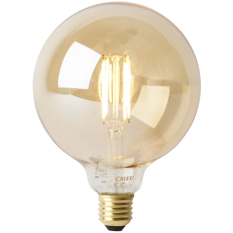 Image of Calex Lampada a filamento LED E27 dimmerabile G125 goldline 4.5W 470 lm 2100K