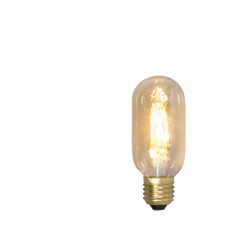 Image of Calex - Lampada a filamento led dimmerabile E27 tubo T45 oro 3,5W 250 lm 2100K