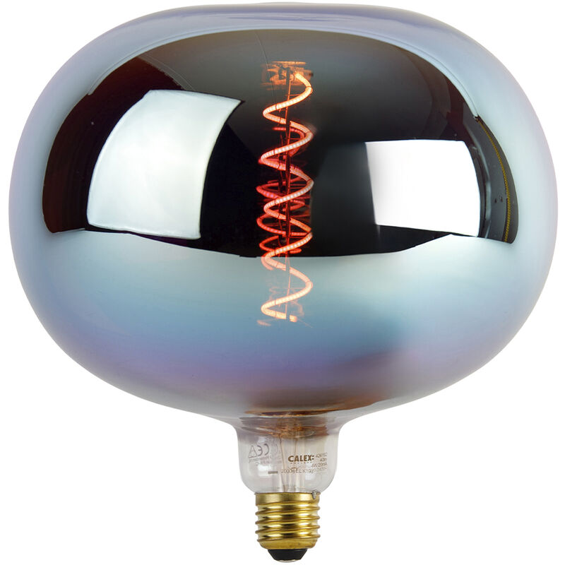 Image of Lampada led dimmerabile E27 G220 arcobaleno 4W 40 lm 2000K - Multicolore - Calex