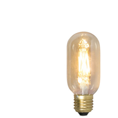 Calex Lámpara de filamento LED regulable E27 tubo T45 oro 3.5W 250 lm 2100K