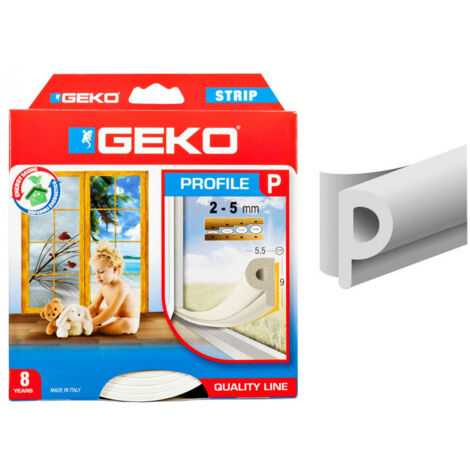 CALFEUTRAGE ADHESIF EN EPDM PROFIL P 6M BLANC