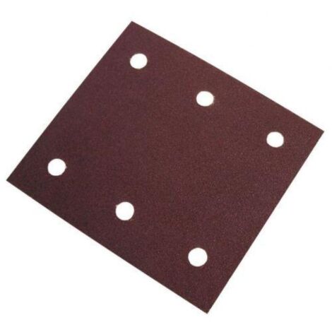 CALFLEX HOJA DE PAPEL RECTANGULAR ABRASIVA A/O AUTOADHERENTE KE.RR  (EN CAJA DE 50 UDS.) MEDIDAS 80 x 133 mm. 8 (2x4) agujeros. Grano 40