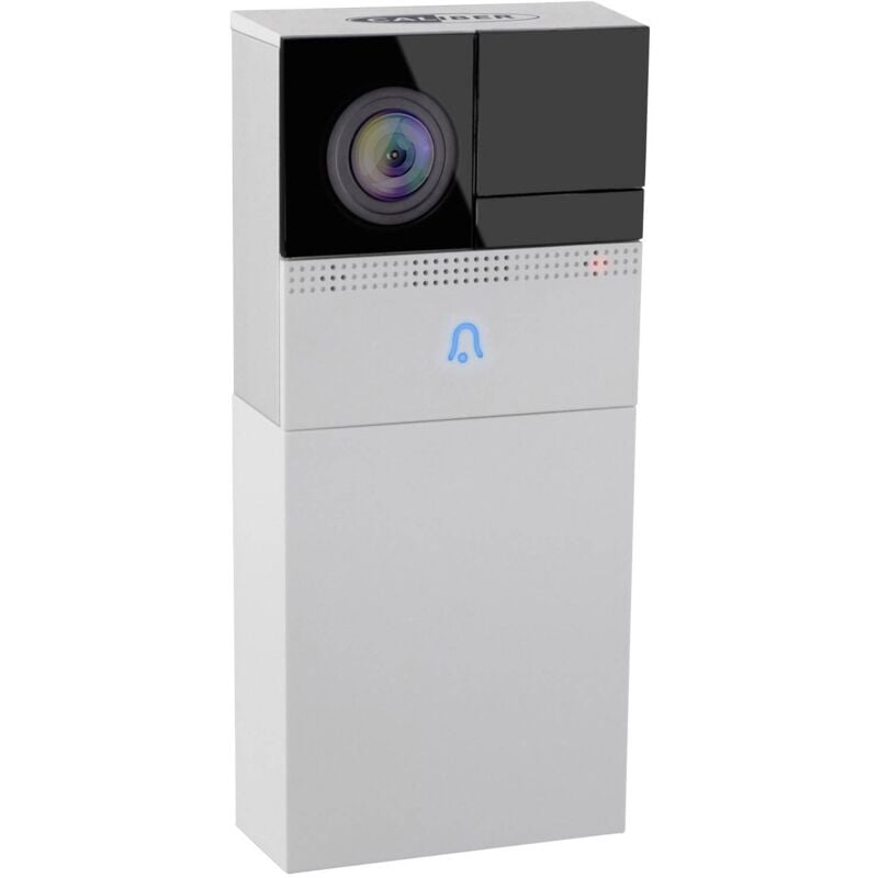 Interphone vidéo ip radio, Wi-Fi Set complet 1 foyer blanc, noir R163691 - Caliber