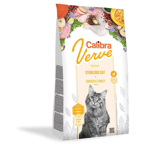 CALIBRA CAT GF VERVE STERILISED POLLO PAVO 3,5KG