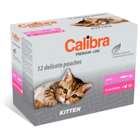CALIBRA CAT KITTEN POUCH MULTIPACK CAJA 12X100GR