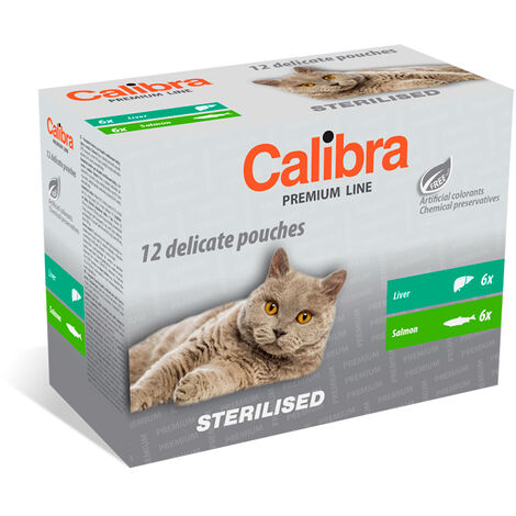 CALIBRA CAT STERILISED POUCH MULTIPACK CAJA 12X100GR