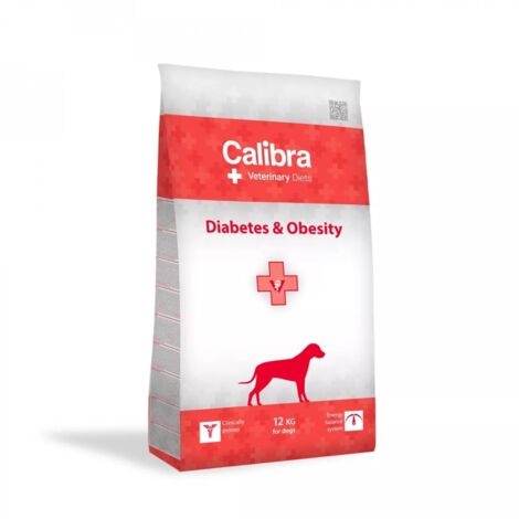 Calibra Dieta Veterinaria per Cani con Diabete e Obesit� � Cibo Secco da 12 kg