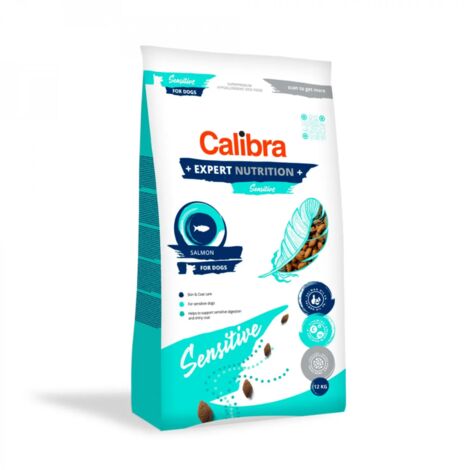 CALIBRA DOG Expert Nutrition Aliment sec pour chiens sensibles au saumon 12 kg