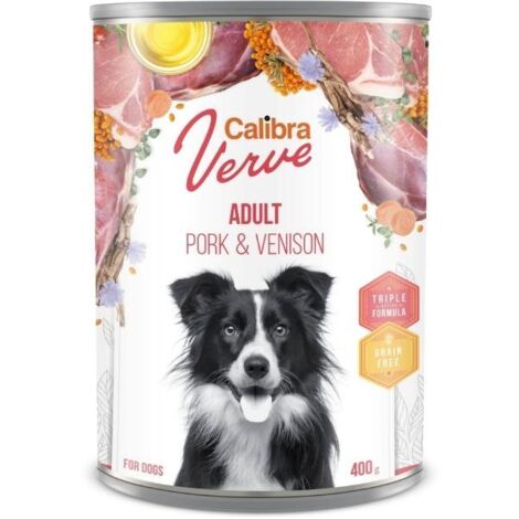 CALIBRA DOG GF VERVE ADULT CERDO Y VENADO CAJA 6X400GR