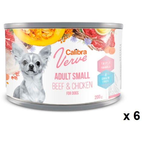 CALIBRA DOG GF VERVE ADULT SMALL TERNERA POLLO CAJA 6X200GR