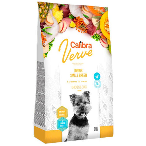 CALIBRA DOG GF VERVE JUNIOR SMALL BREED PATO POLLO 1,2KG