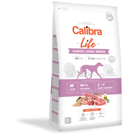 CALIBRA DOG LIFE JUNIOR LARGE BREED CORDERO 2,5KG