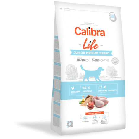 CALIBRA DOG LIFE JUNIOR MEDIUM BREED POLLO 2,5KG