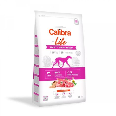 CALIBRA LIFE Cibo secco per cani adulti di taglia grande, agnello, 12 kg