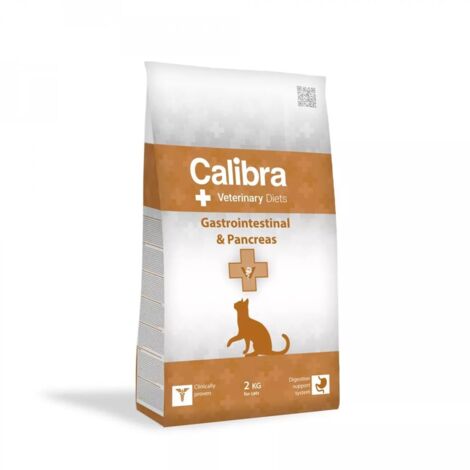 CALIBRA Veterinary Diets Chat Gastro-intestinal & Pancréas - nourriture sèche pour chat - 2kg