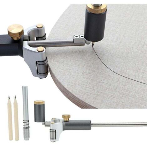 Calibrador de carpintero, trazador de líneas paralelas y arcos lineales, herramienta multifuncional para madera.