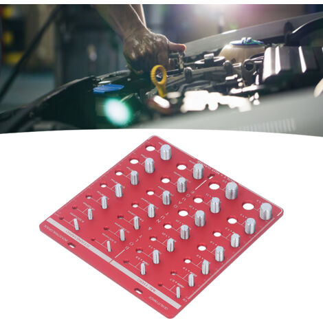 Calibrador de roscas para tuercas y tornillos – Amplia gama de tamaños y estándares, aluminio ligero, 20 cm, para uso en garajes y bricolaje.