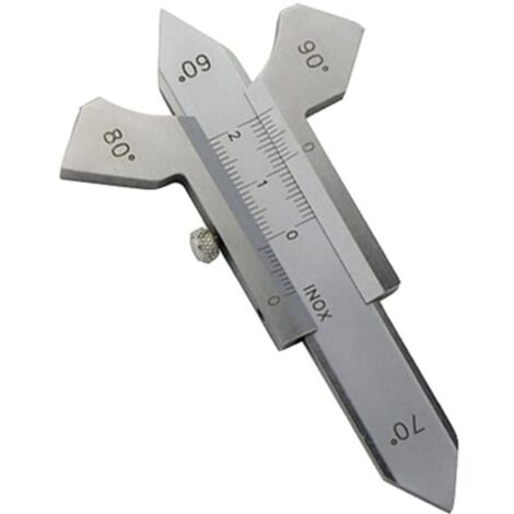Calibrador de soldadura - Calibrador de soldadura de precisión - Calibrador de 0 a 20 mm - Herramienta de medición de ángulos